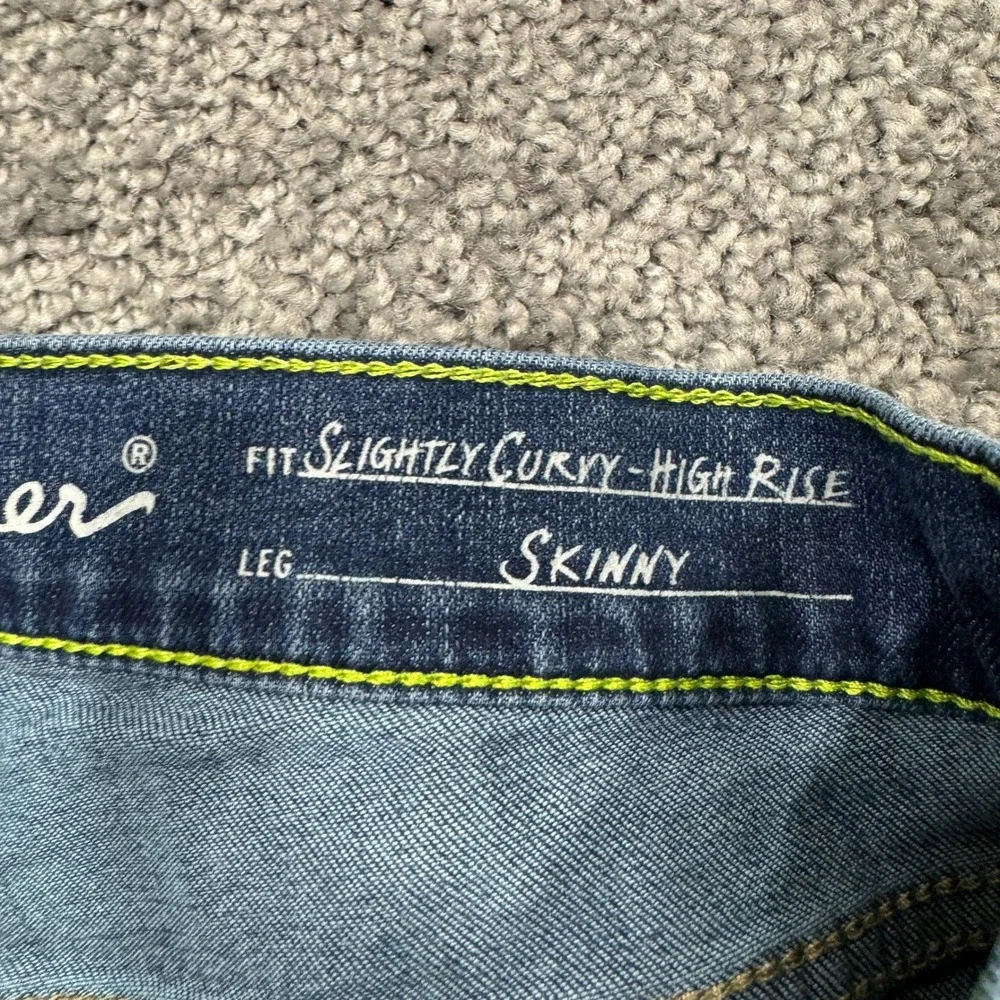 Eddie Bauer Jeans Womens 10 Blue Slightly Curvy High Rise Skinny Stretch Casual - Picture 7 of 9